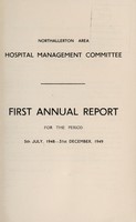 view Annual report : 1948/49 / Northallerton Area Hospital Management Committee.