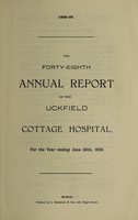 view Annual report of the Uckfield Cottage Hospital : 1928/29.