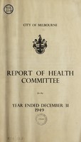 view Health Committee's report / City of Melbourne.