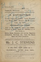 view Sales catalogue: Stevens