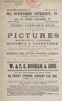 view Sales catalogue: Bonham & Sons