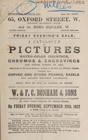 view Sales catalogue: Bonham & Sons