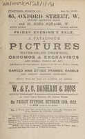 view Sales catalogue: Bonham & Sons