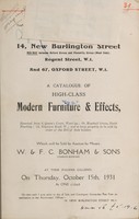 view Sales catalogue: Bonham & Sons