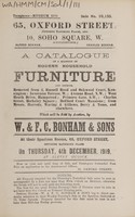 view Sales catalogue: Bonham & Sons