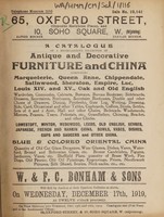 view Sales catalogue: Bonham & Sons