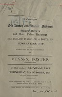 view Sales catalogue: Foster