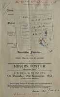 view Sales catalogue: Foster