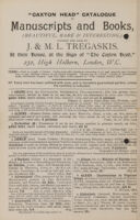 view Sales catalogue 426: Tregaskis