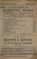 view Sales catalogue: Bowes & Bowes