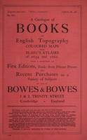 view Sales catalogue: Bowes & Bowes