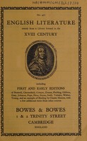 view Sales catalogue: Bowes & Bowes