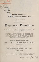 view Sales catalogue: Bonham & Sons