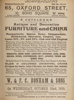 view Sales catalogue: Bonham & Sons