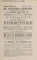 view Sales catalogue: Bonham & Sons