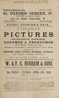 view Sales catalogue: Bonham & Sons