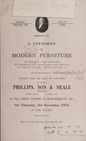 view Sales catalogue: Phillips, Son and Neale