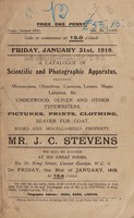 view Sales catalogue: Stevens