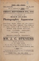 view Sales catalogue: Stevens