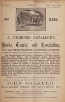 view Sales catalogue: Salkeld