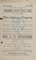 view Sales catalogue: Stevens