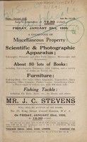 view Sales catalogue: Stevens