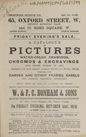 view Sales catalogue: Bonham & Sons