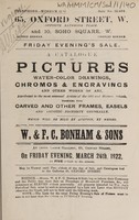 view Sales catalogue: Bonham & Sons