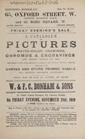 view Sales catalogue: Bonham & Sons