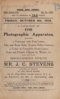 view Sales catalogue: Stevens