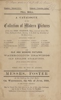 view Sales catalogue: Foster