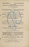 view Sales catalogue: Foster