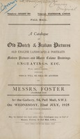 view Sales catalogue: Foster