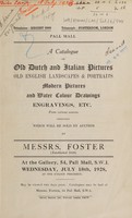view Sales catalogue: Foster