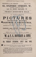 view Sales catalogue: Bonham & Sons