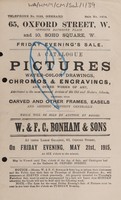 view Sales catalogue: Bonham & Sons