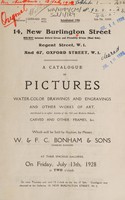 view Sales catalogue: Bonham & Sons