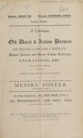 view Sales catalogue: Foster