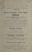 view Sales catalogue: Foster