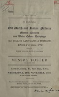 view Sales catalogue: Foster