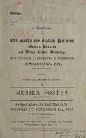 view Sales catalogue: Foster