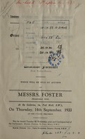 view Sales catalogue: Foster