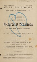 view Sales catalogue: Robinson Fisher and Co