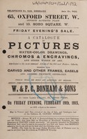 view Sales catalogue: Bonham & Sons