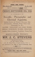 view Sales catalogue: Stevens