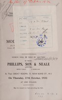 view Sales catalogue: Phillips, Son and Neale