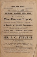 view Sales catalogue: Stevens