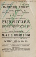 view Sales catalogue: Bonham & Sons