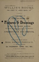 view Sales catalogue: Robinson Fisher and Co