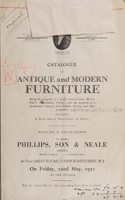 view Sales catalogue: Phillips, Son and Neale